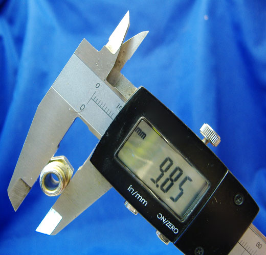 How to measure the diameter of brake line nuts.